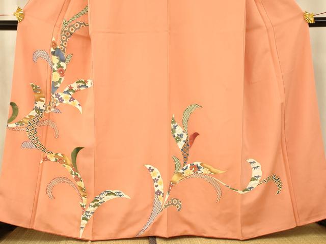 平和屋着物■訪問着 吉祥草花文 金彩 正絹 逸品 AABF8449fw