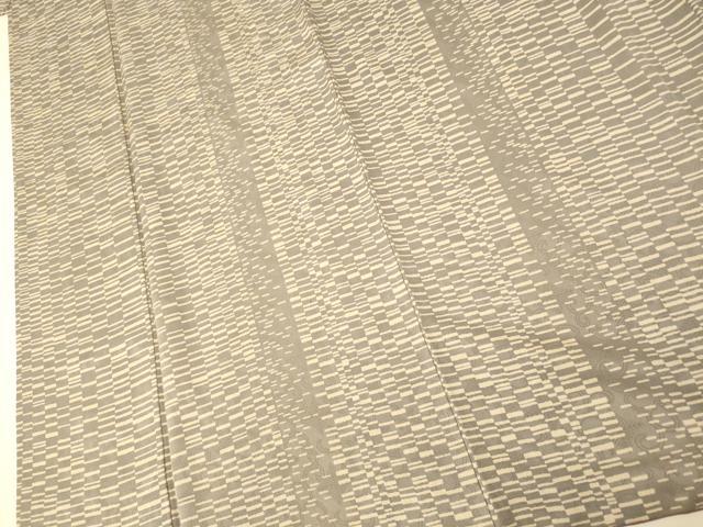平和屋着物■上質な小紋 格子 正絹 逸品 AABF8456fw