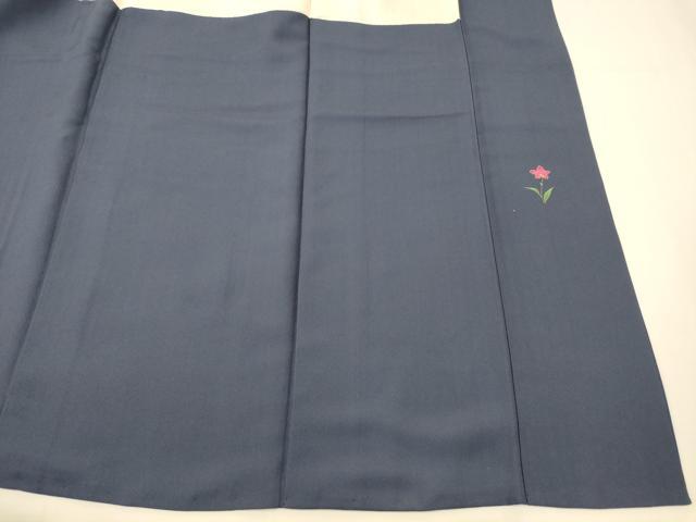 平和屋着物■訪問着 作家物 手描き 刺繍 草花文 金彩 正絹 逸品 AABF8465fw