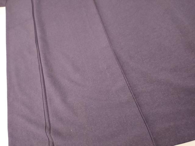 平和屋着物■上質な紬 深紫色 正絹 逸品 AABF8490fw