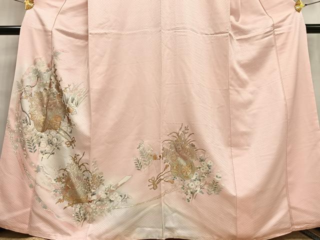 平和屋着物■訪問着 花車文 暈し染め 金銀彩 やまと誂製 正絹 逸品 AABF8575oa