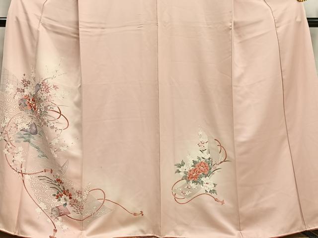 平和屋着物■訪問着 絵巻花文 暈し染め 金彩 正絹 逸品 AABF8709oa