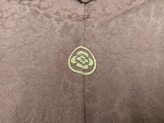 平和屋着物■上質な色無地 紋意匠 梅鼠色 正絹 逸品 AABF8720oa