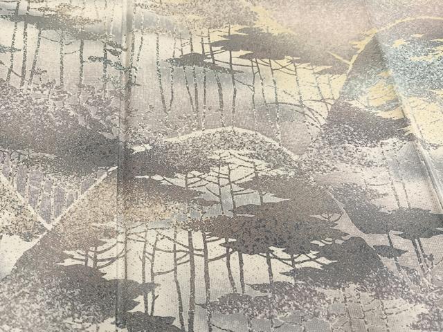 平和屋着物●訪問着 ろうけつ染め 遠山樹林文 暈し染め 正絹 逸品 AABF8728ph