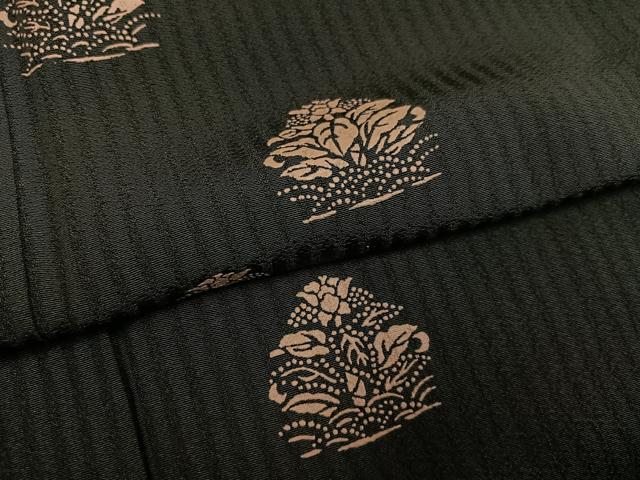平和屋着物●訪問着 印伝 草花文 正絹 逸品 未使用 AABF8731ph
