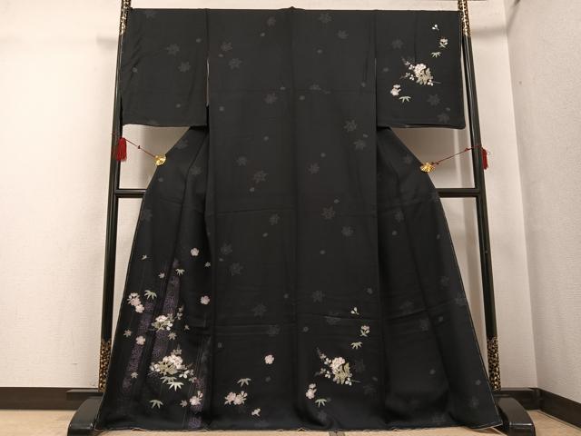 平和屋着物●訪問着 草花文 やまと誂製 正絹 逸品 未使用 AABF8737ph