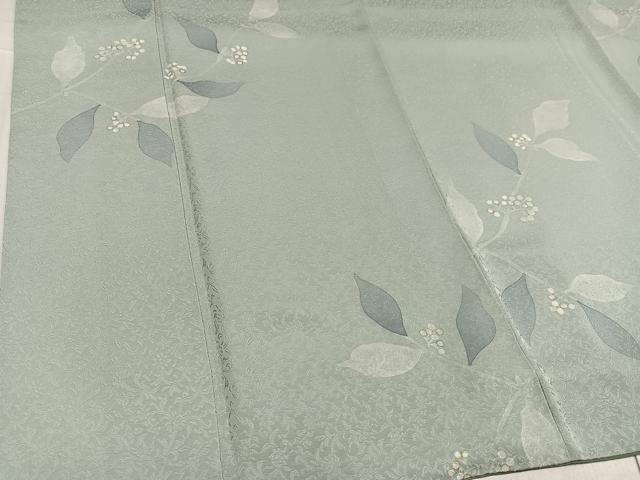 平和屋着物●染色作家 草野一騎 小紋 草花文 金彩 正絹 逸品 AABF8739ph