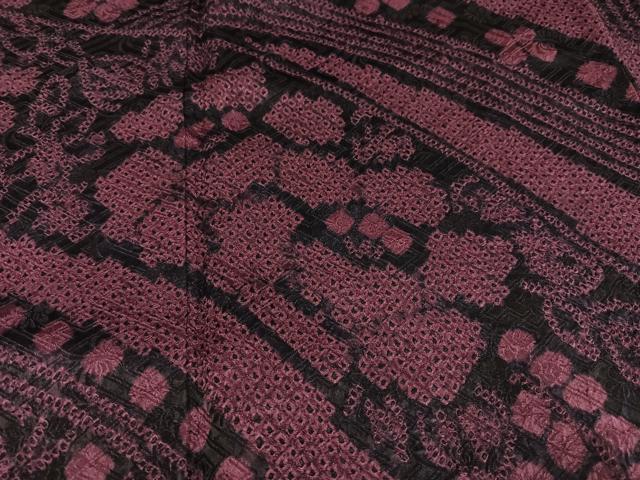 平和屋着物●豪華振袖 絞り 花尽くし 正絹 逸品 AABF8778ph