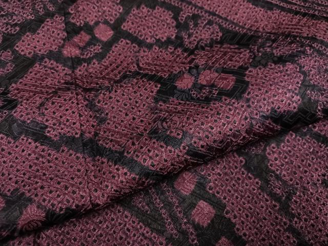 平和屋着物●豪華振袖 絞り 花尽くし 正絹 逸品 AABF8778ph
