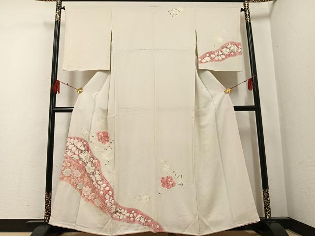 平和屋着物●訪問着 辻が花 絞り 正絹 逸品 AABF8796ph