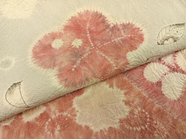 平和屋着物●訪問着 辻が花 絞り 正絹 逸品 AABF8796ph