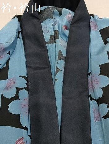 平和屋着物●男性 長襦袢 無双仕立て 市松桜文 正絹 逸品 AABF8800ph