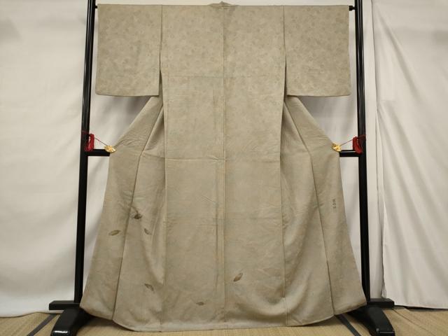 平和屋着物■色留訪問着 作家物 舞葉文 暈し染め 金彩 正絹 逸品 AABF8803st