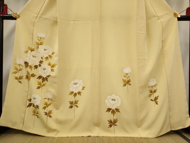 平和屋着物■訪問着 草花文 金彩 正絹 逸品 AABF8816st