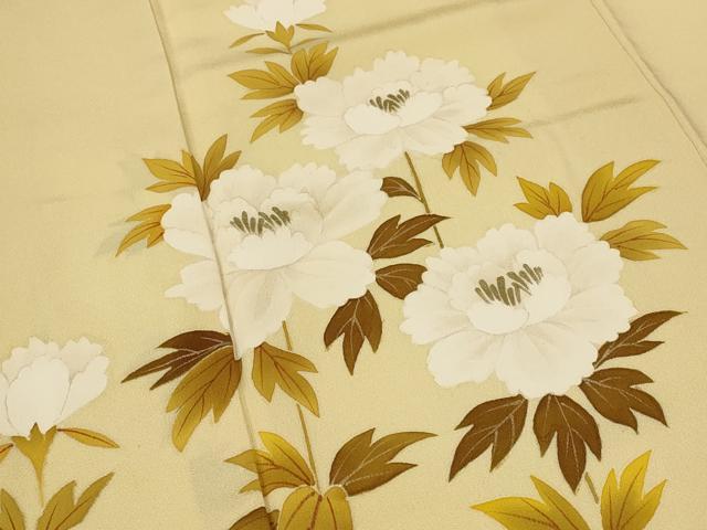 平和屋着物■訪問着 草花文 金彩 正絹 逸品 AABF8816st