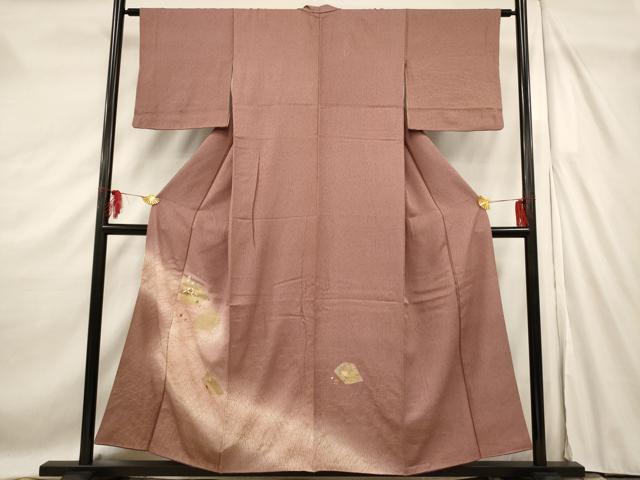 平和屋着物■訪問着 駒刺繍 吉祥花文 暈し染め 金彩 正絹 逸品 AABF8822st