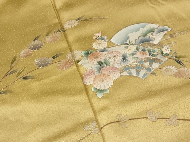 平和屋着物■訪問着 地紙花文 暈し染め 金彩 正絹 逸品 AABF8839st