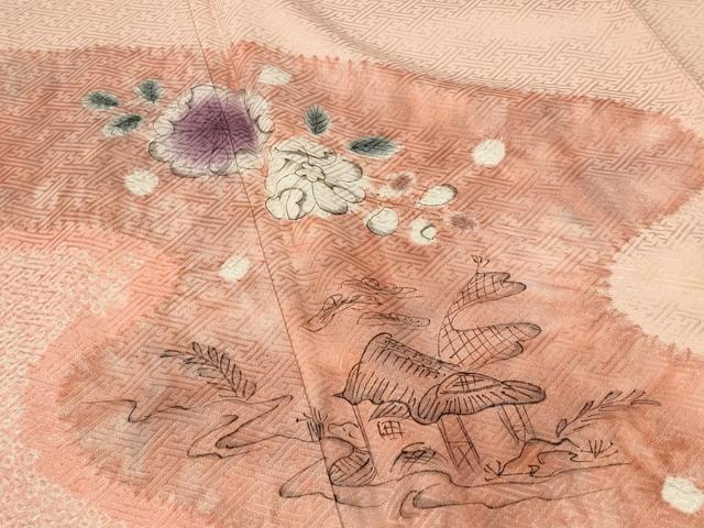 平和屋着物■訪問着 絞り 辻が花 松坂屋扱い 正絹 逸品 AABF8874st