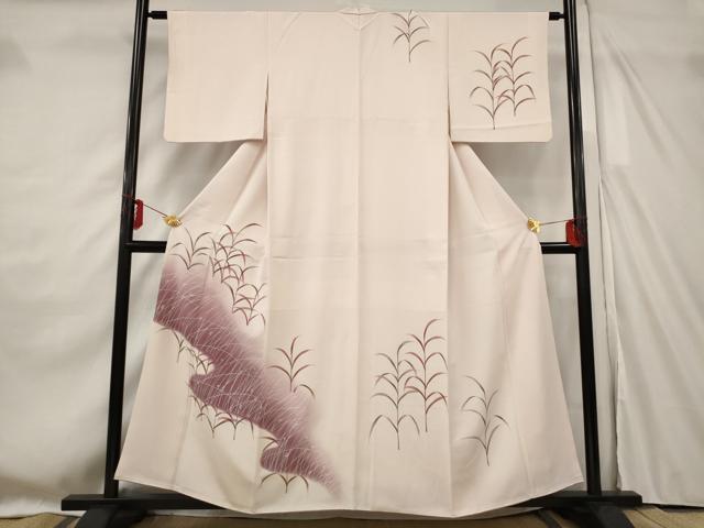 平和屋着物■訪問着 草葉文 暈し染め 正絹 逸品 AABF8881st
