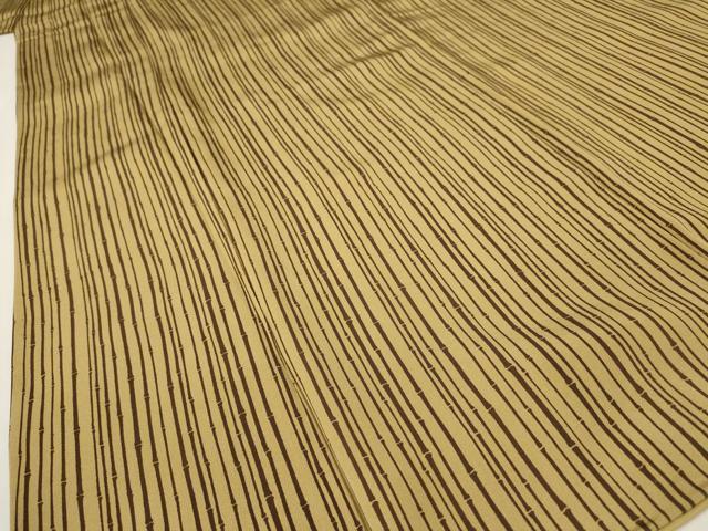 平和屋着物■上質な小紋 竹縞 正絹 逸品 AABF8894st