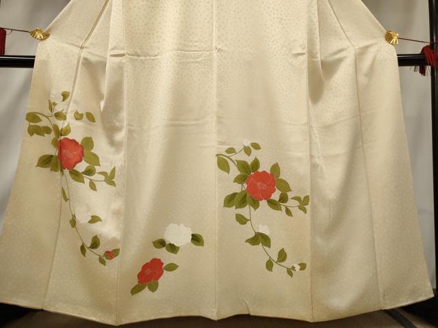 平和屋着物■訪問着 刺繍 草花文 正絹 逸品 AABF8918st
