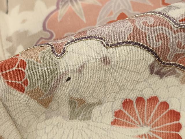 平和屋着物■豪華黒留袖 雪輪鳳凰花文 正絹 逸品 AABF8938st