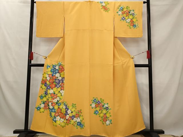 平和屋着物■訪問着 草花文 正絹 逸品 AABF8957st