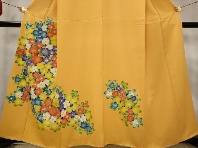 平和屋着物■訪問着 草花文 正絹 逸品 AABF8957st