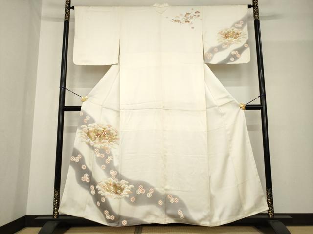 平和屋着物●訪問着 宝尽くし 暈し染め 金彩 正絹 逸品 未使用 AABF8977ck