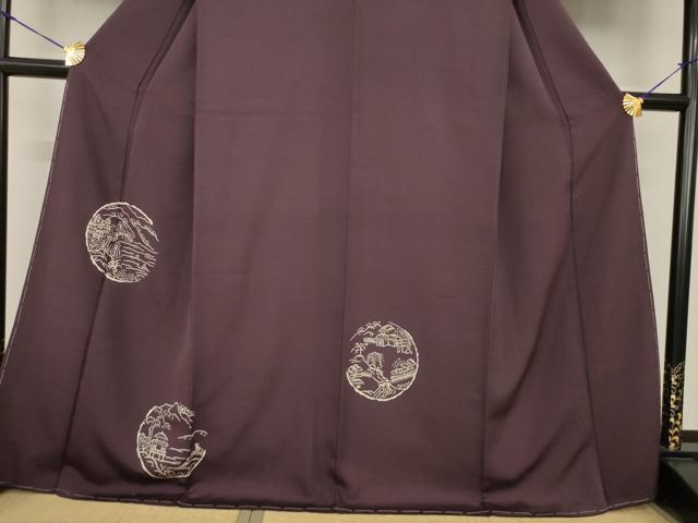 平和屋着物●訪問着 風景丸文 正絹 逸品 未使用 AABF8994ck