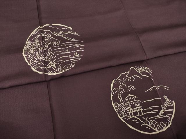 平和屋着物●訪問着 風景丸文 正絹 逸品 未使用 AABF8994ck