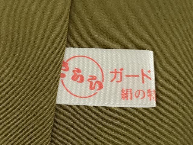 平和屋着物●上質な小紋 格子 正絹 逸品 AABF8998ck