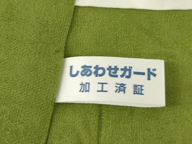平和屋着物●黄金糸 お召 梅 正絹 逸品 AABF9017ck