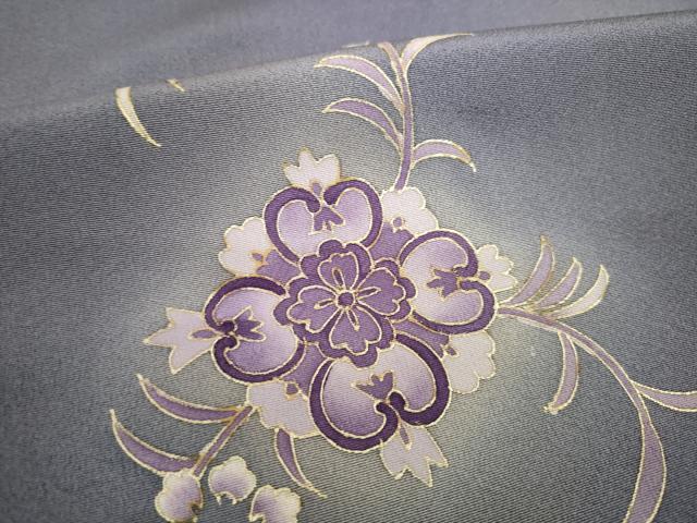 平和屋着物●訪問着 刺繍 舞花文 暈し染め 金彩 正絹 逸品 AABF9019ck