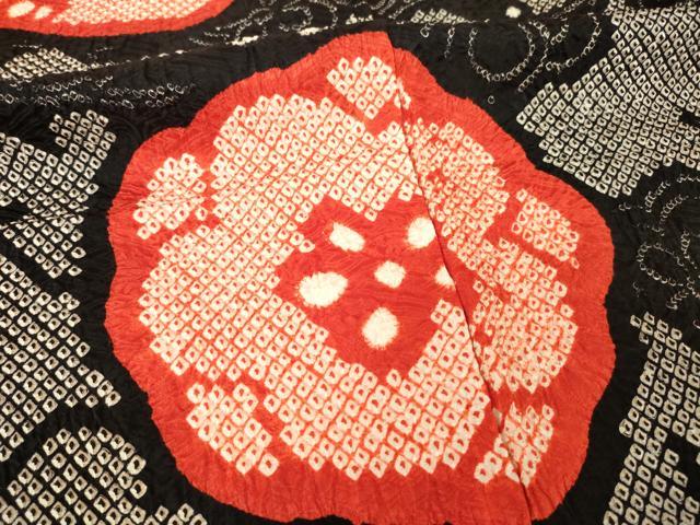 平和屋着物●豪華振袖 総絞り 松 梅 黒地 正絹 逸品 AABF9024ck