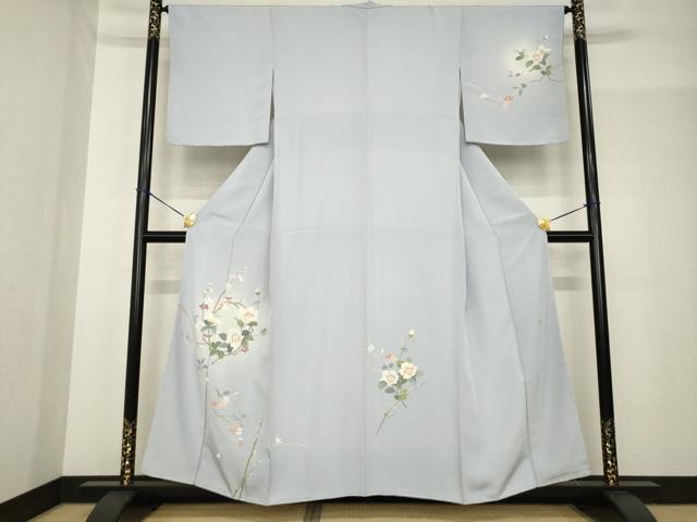 平和屋着物●訪問着 友禅 作家物 枝花丸文 正絹 逸品 未使用 AABF9033ck
