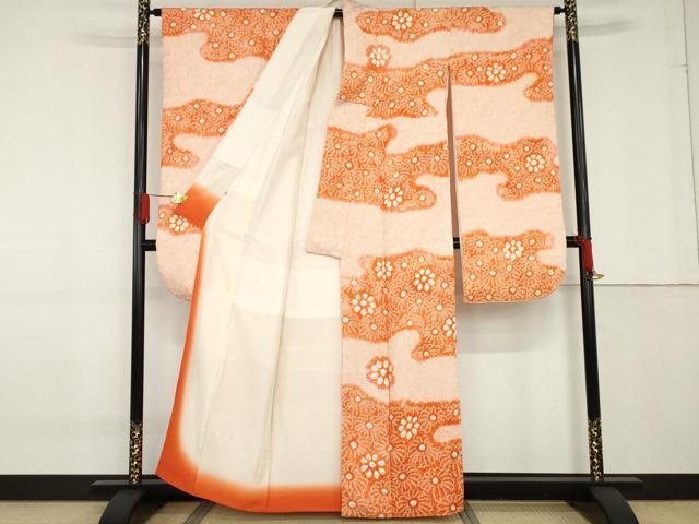 平和屋着物●豪華振袖 総絞り 霞花文 正絹 逸品 AABF9085cs
