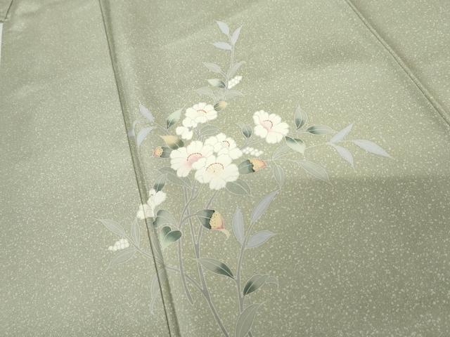 平和屋着物●訪問着 友禅 枝花文 暈し染め 正絹 逸品 AABF9091cs