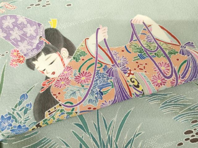 平和屋着物●豪華色留袖 友禅 作家物 女人文 暈し染め 正絹 逸品 AABF9104cs