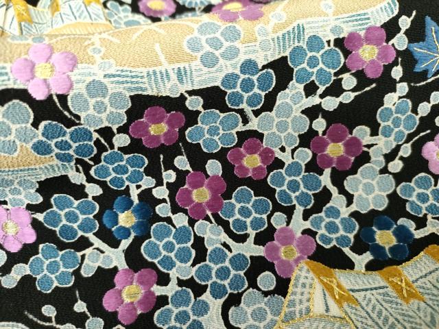 平和屋着物●本貝紫染作家 西山和恆 黒留袖 刺繍 茶屋辻 金糸 色紙付き 正絹 逸品 未使用 AABF9109cs