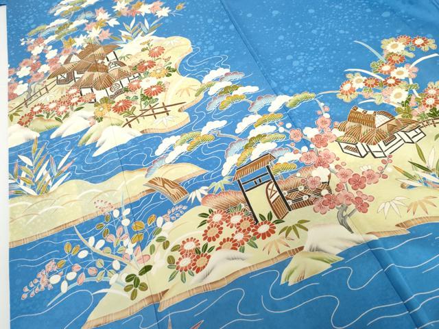 平和屋着物●訪問着 作家物 浜松風景文 正絹 逸品 AABF9130cs