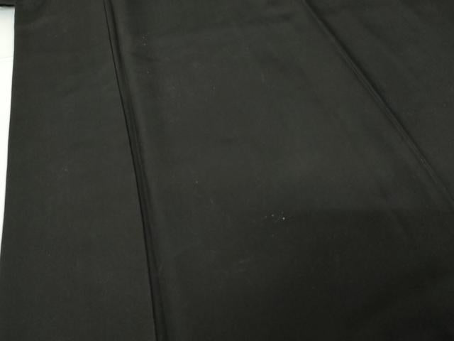 平和屋着物●男性 黒紋付 正絹 逸品 AABF9150cs