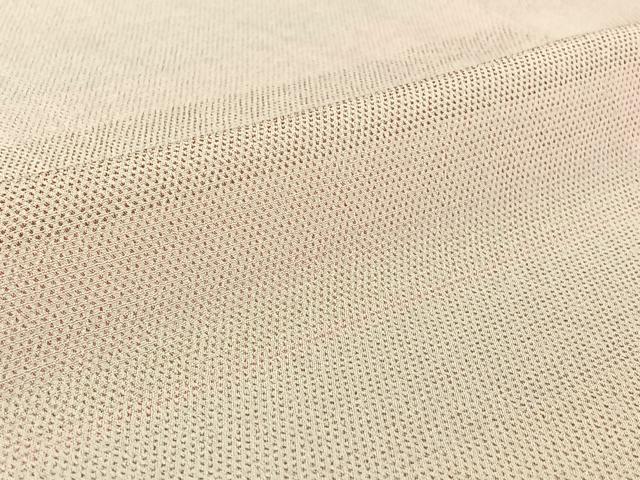 平和屋着物▽本塩沢 単衣 横段文 正絹 逸品 AABF9197jh