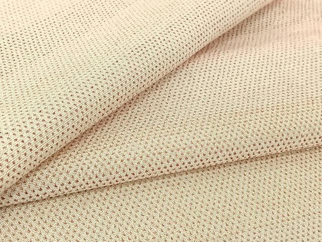 平和屋着物▽本塩沢 単衣 横段文 正絹 逸品 AABF9197jh