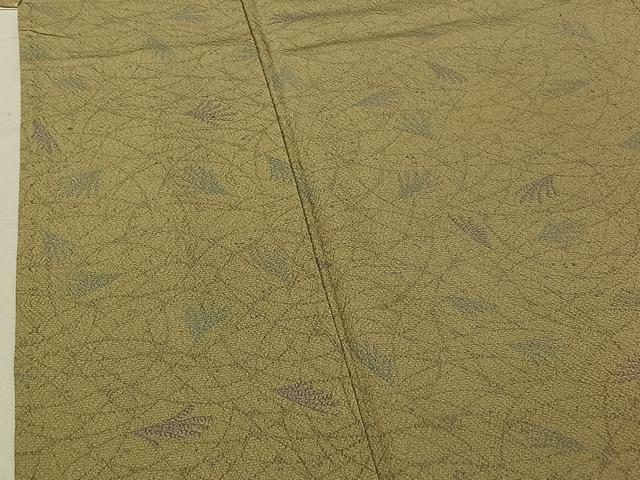 平和屋着物▽上質な小紋 単衣 薄文 正絹 逸品 AABF9200jh