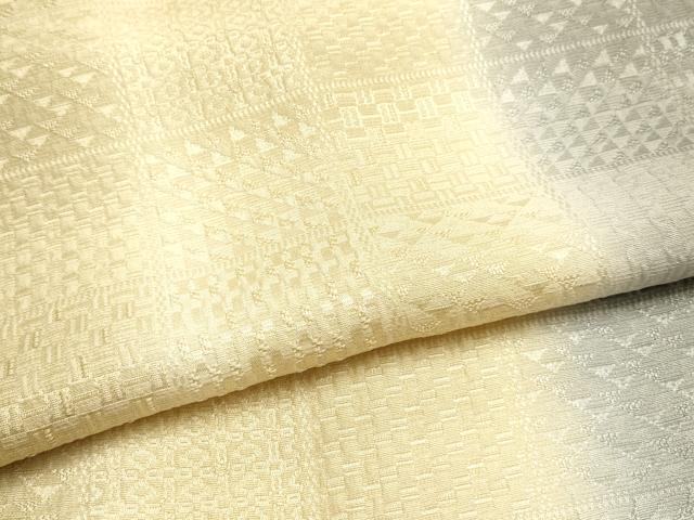 平和屋着物●和装小物 帯締め・帯揚げセット 平組 間道 金糸 丹後ちりめん 正絹 逸品 未使用 AABF9248ay