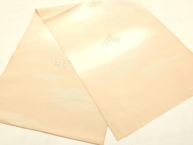 平和屋着物●絞彩苑 種田 和装小物 帯揚げ 手刺繍 七宝 暈し染め 金彩 逸品 AABF9270ay