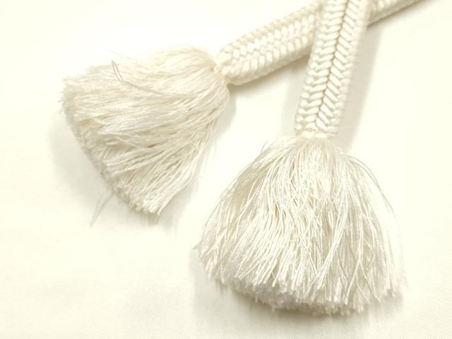 平和屋着物●極上 有職組紐道明 帯締め 冠組 胡粉色 宮内庁御用 国立博物館御用 東京芸術大学御用 逸品 AABF9295ay