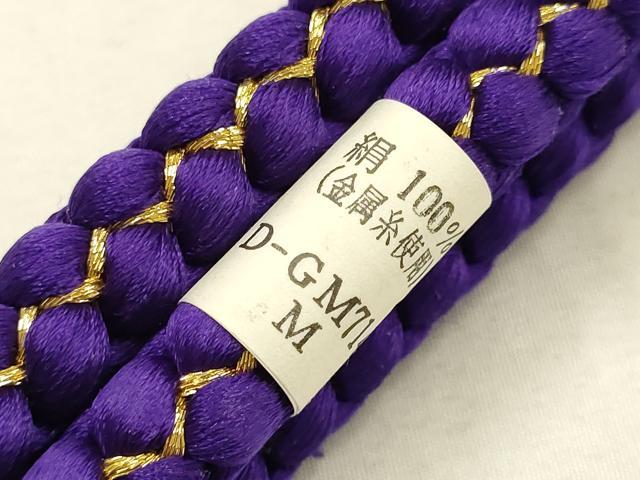 平和屋着物●和装小物 帯締め・帯揚げセット 振袖用 舞桜 金糸 金彩 撚り房 逸品 未使用品あり AABF9369ay