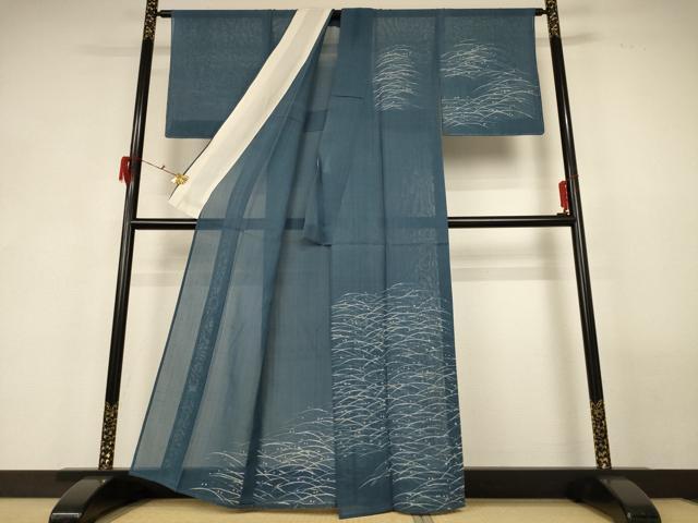 平和屋着物*夏物 絹芭蕉 訪問着 露芝文 正絹 逸品 AABF9402jd